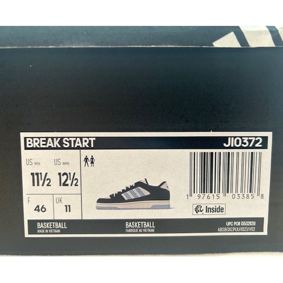Adidas Break Start Men's Basketball Shoes Navy Blue/White Sneakers NIB Size 11.5 - Picture 9 of 9